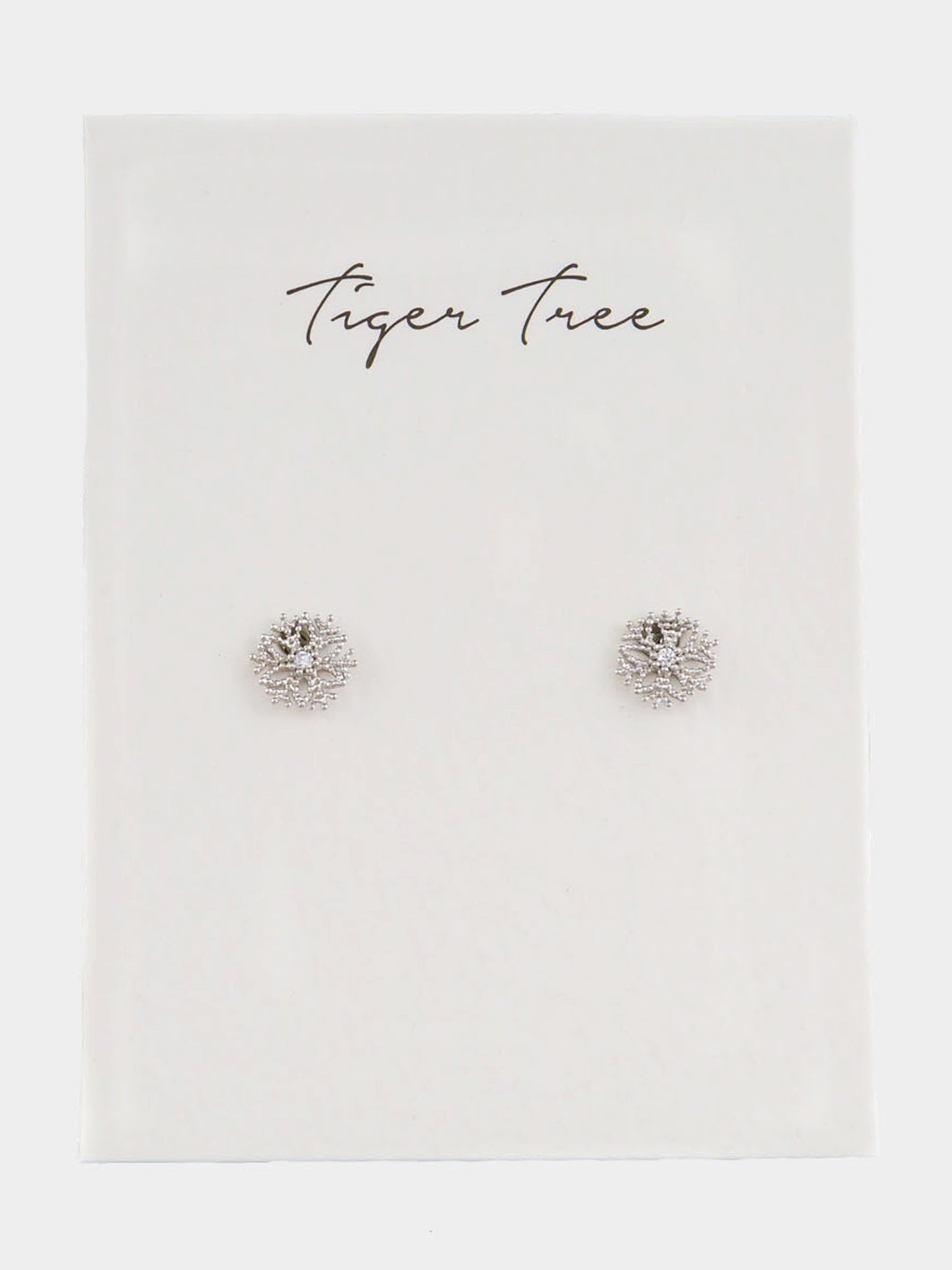 Silver Baby Snowflake Studs