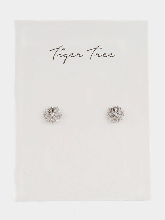 Silver Baby Snowflake Studs