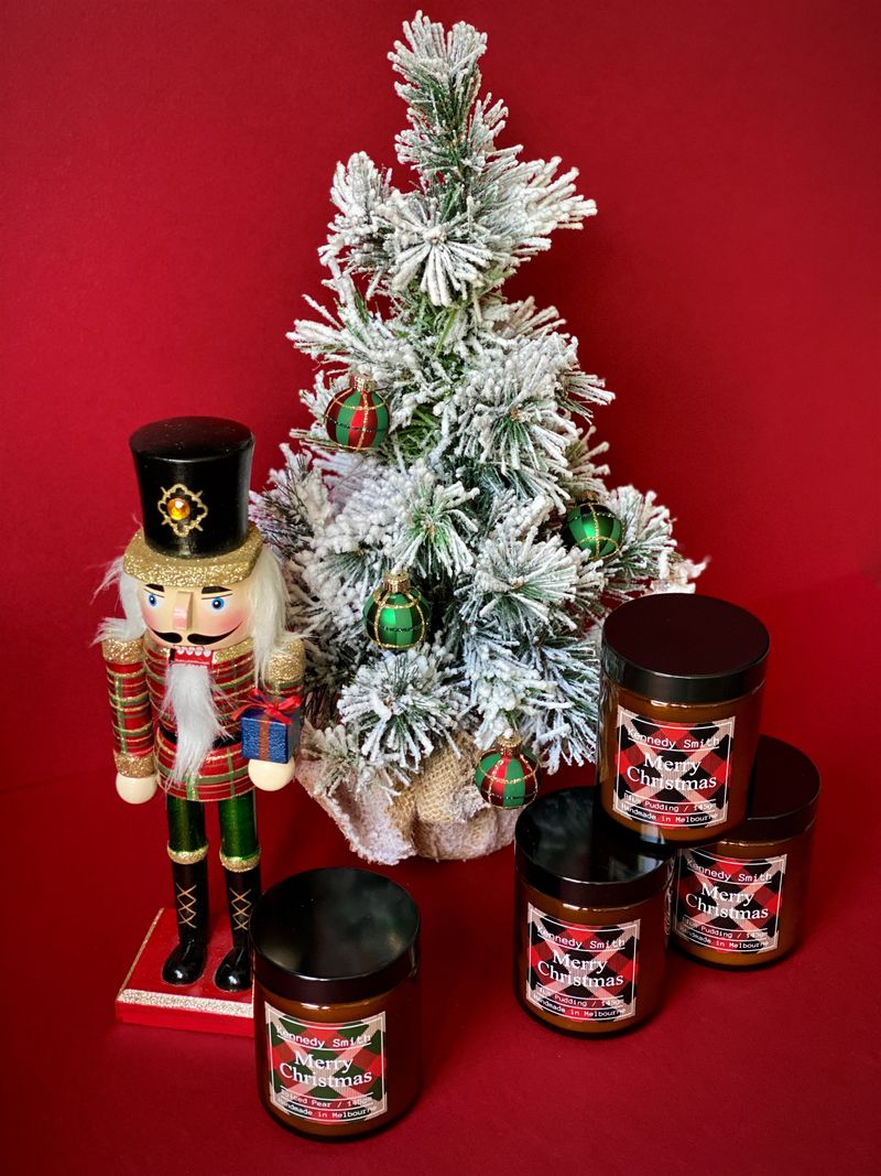 Christmas Soy Candle - Plum Pudding