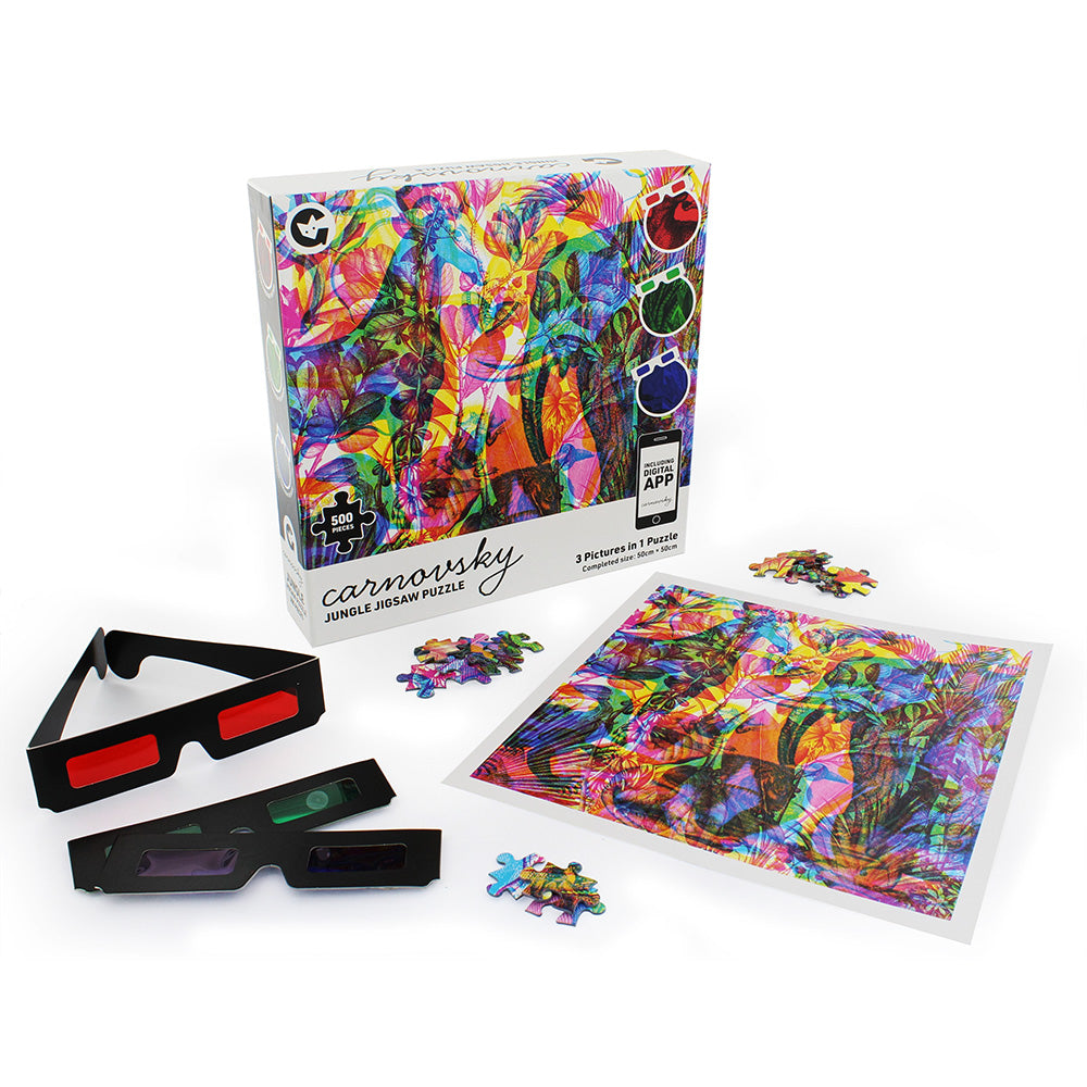 RGB Jungle 500 Piece Puzzle