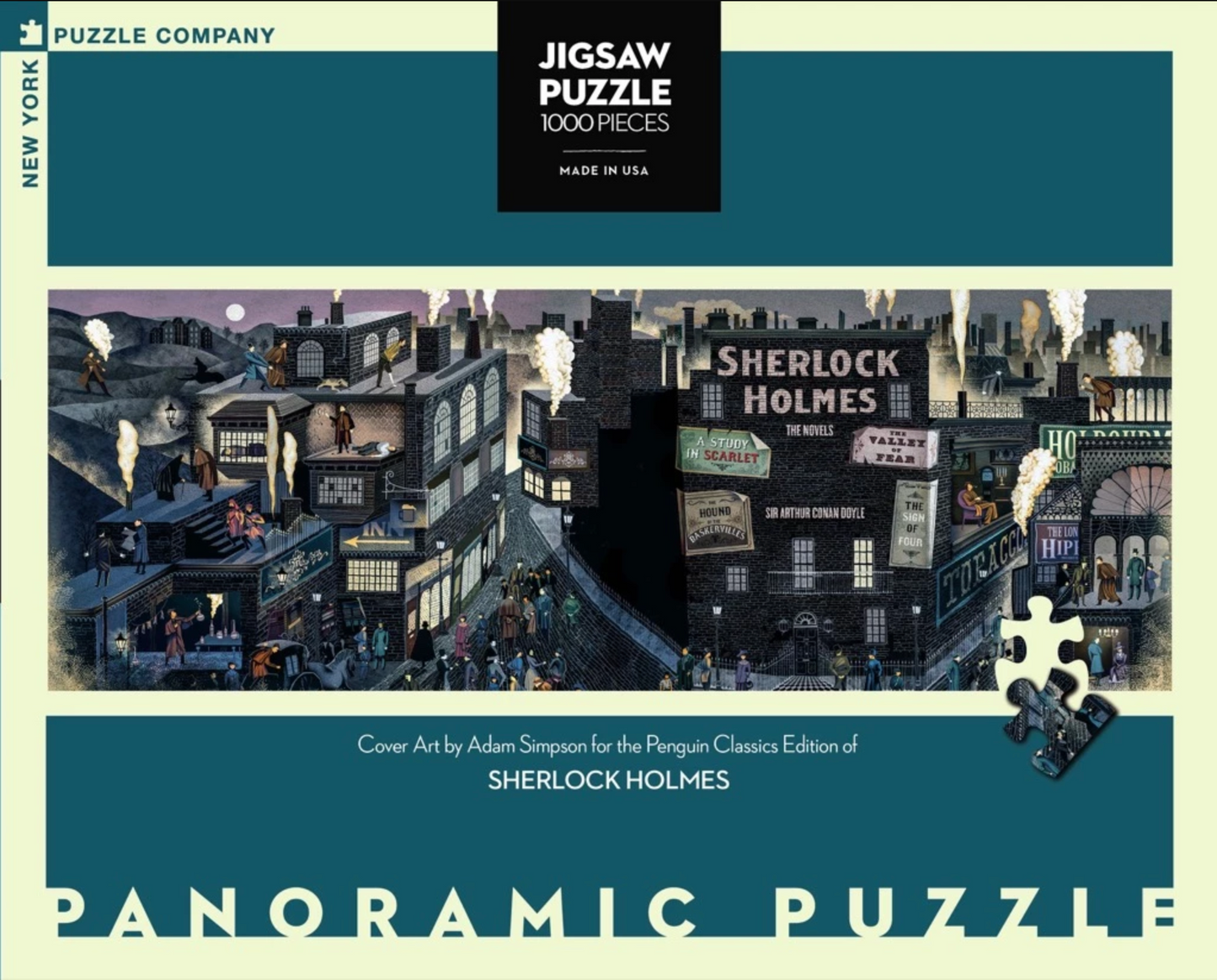 Sherlock Holmes 1000 Piece Panoramic Puzzle BACK IN STOCK!